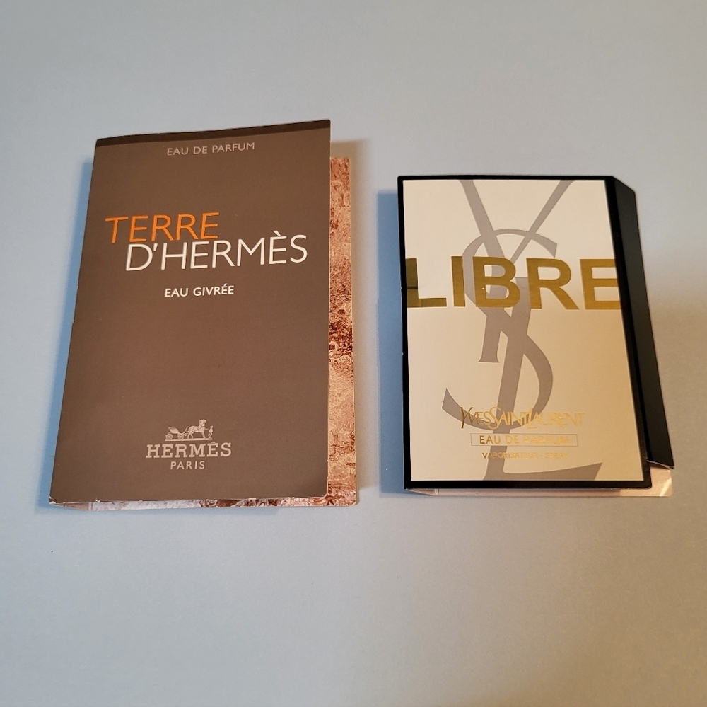 2-Pack Hermès (.06oz) and YSL (.04oz) Perfume Set, New